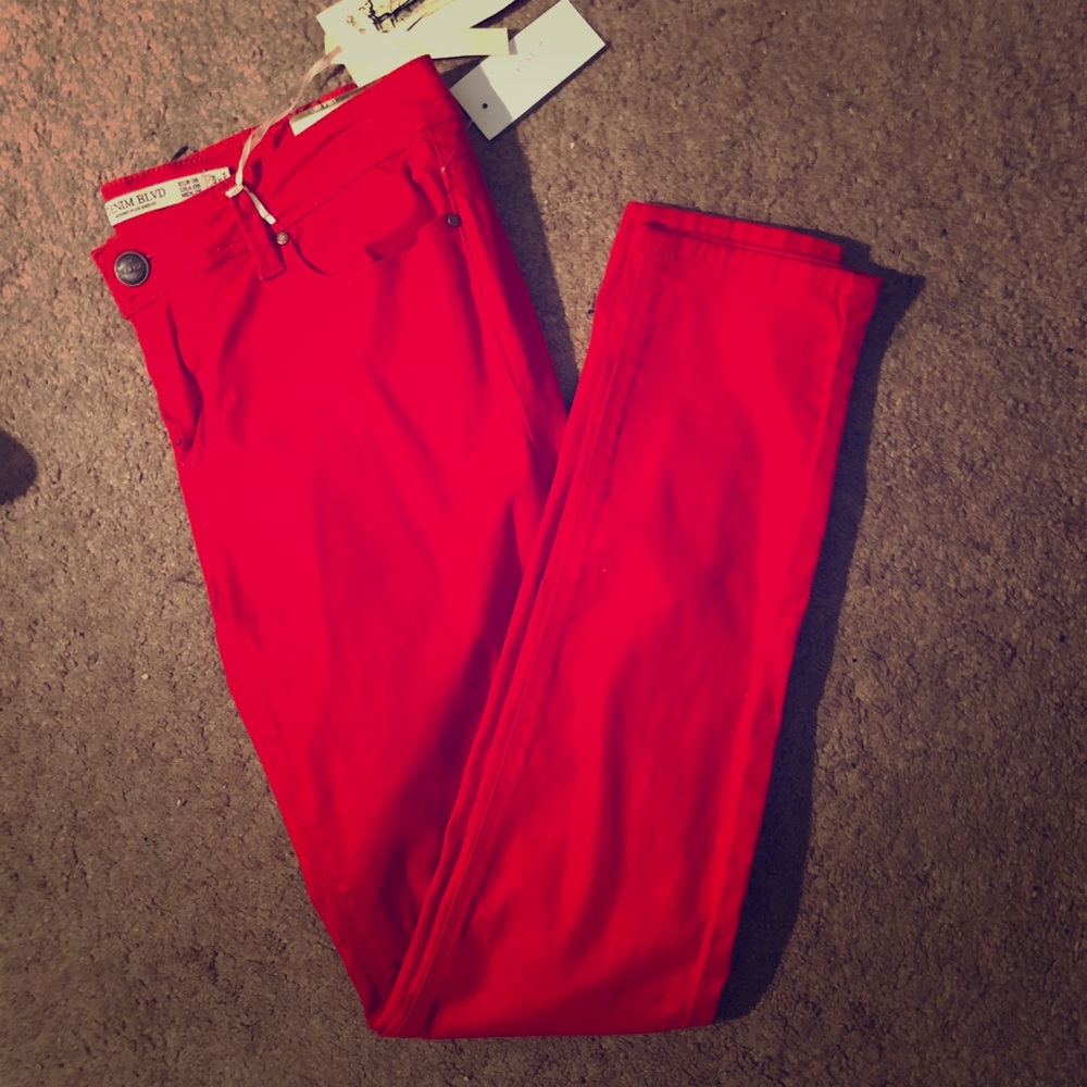 Red skinny Jeans